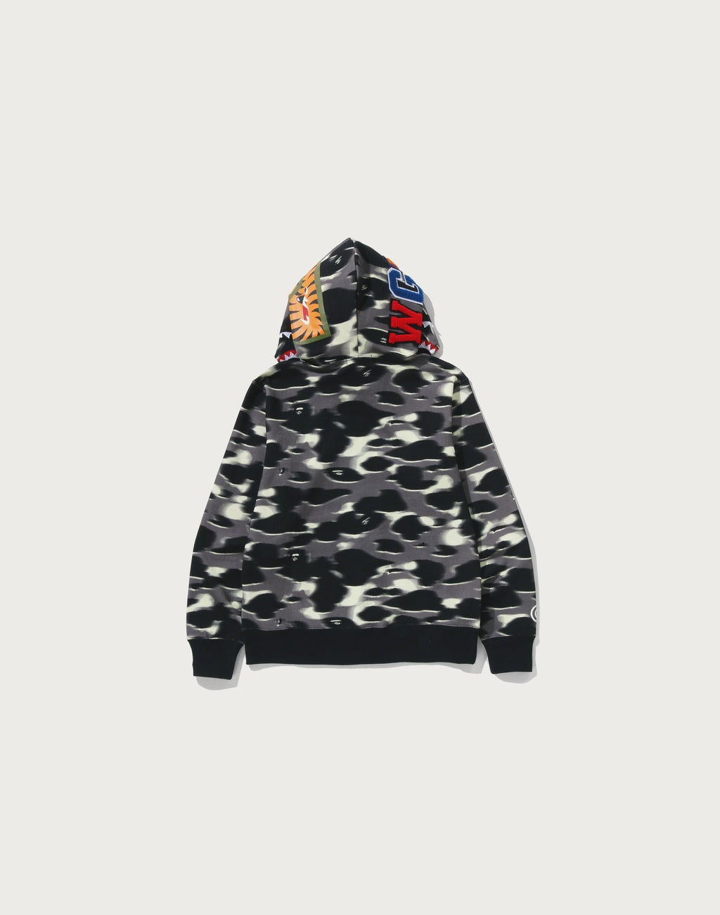 SCREEN CAMO SHARK FULL ZIP HOODIE MENS