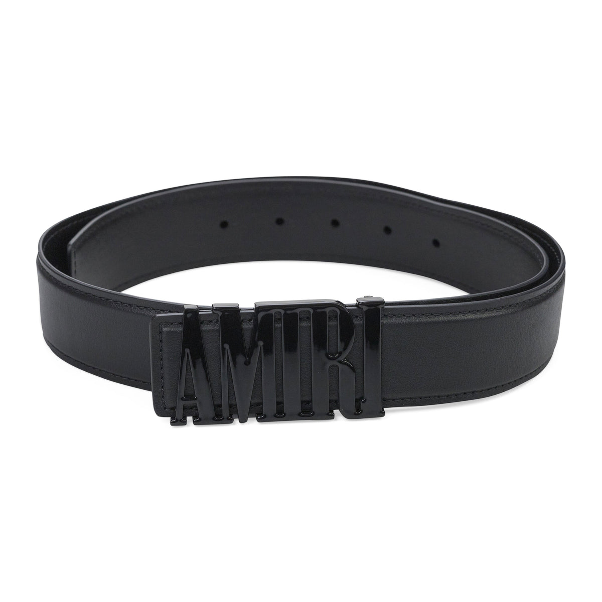 Black 4cm Amiri Logo Belt