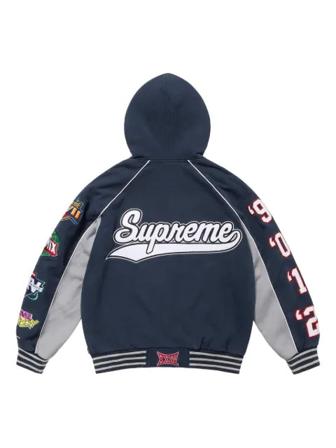 Supreme Playoffs zip -up hooded sweater