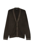 Emporio Armani V-neck virgin-wool cardigan
