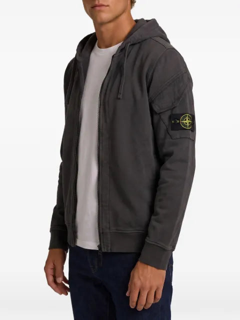 Stone Island 6100016 brushed organic-cotton fleece sweatshirt