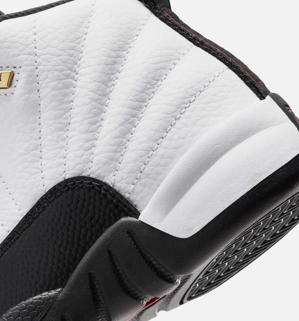 Air Jordan 12 Retro Taxi – Preschool Lifestyle Shoe in White/Black/Taxi