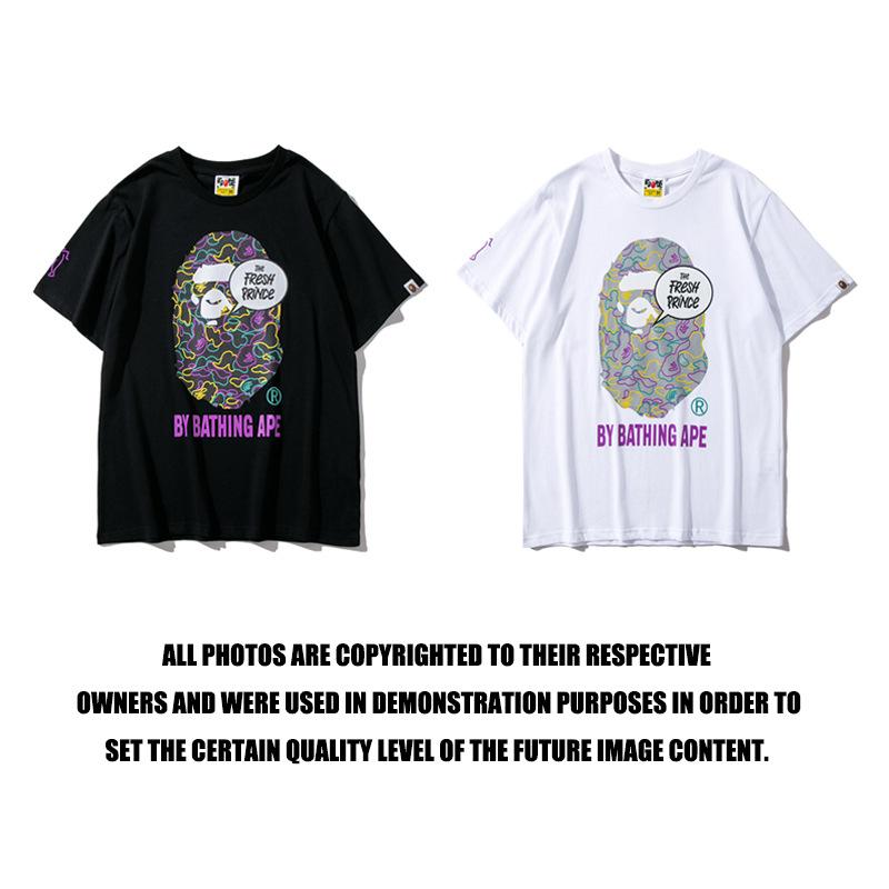 Bathing Ape T-Shirt Summer Printed Short Sleeve T-shirt
