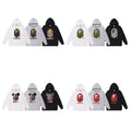 Bape Camo Ape Head Graphic Vintage Washed Oversized Hoodie Streetwear