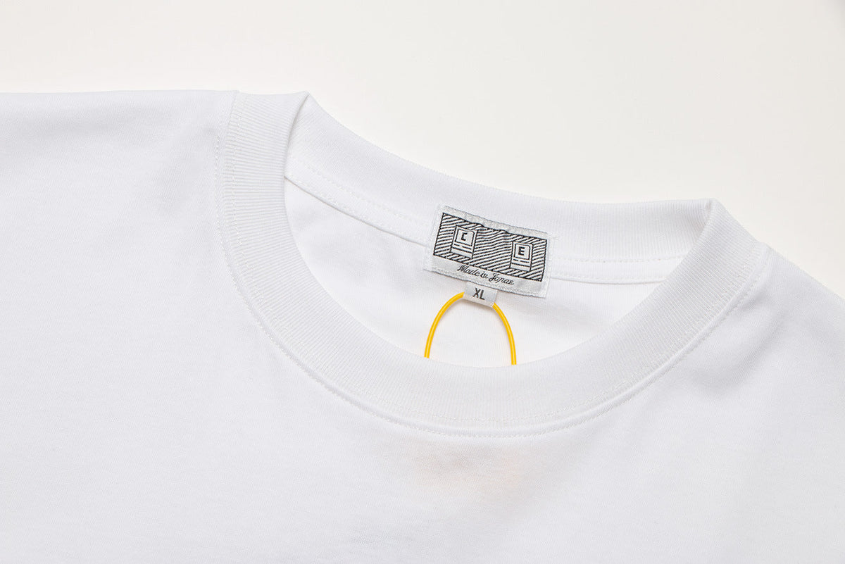 Cav Empt Embroidered Letter Short Sleeve Crew Neck T-Shirt Unisex
