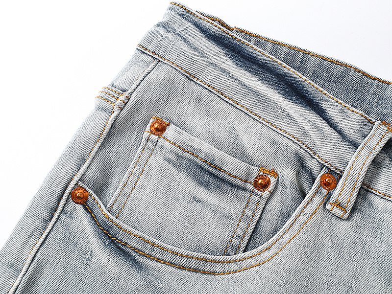 Purple Brand Light Blue Washed Denim Jeans