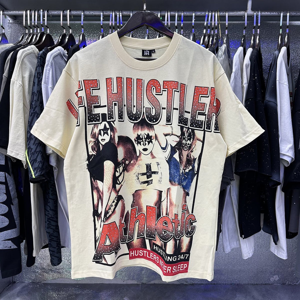 Life Hustlere Football Girls Graphic T-Shirt