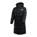 The North Face Color-Block Long Down Coat | Black | Down Insulated