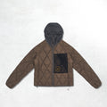 Aiche Quilted Puffer Jacket: Burnt Brown