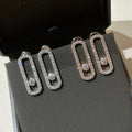 MESSIKA MOVE UNO MEDIUM PAVED DIAMOND EARRINGS